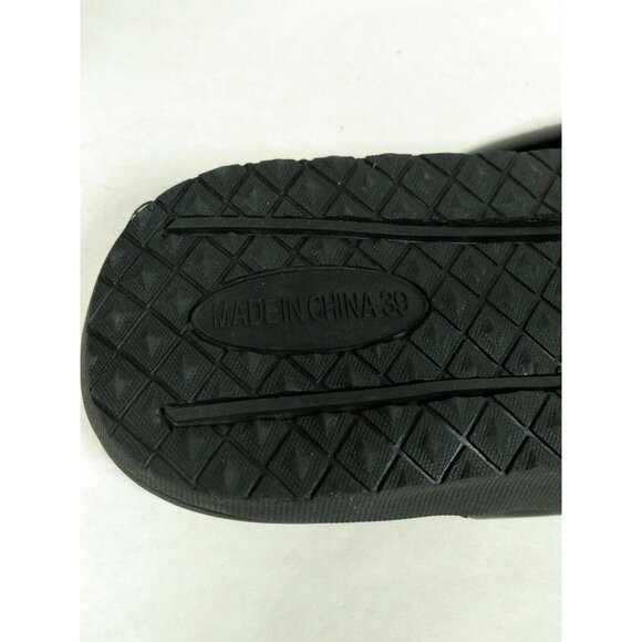 Fanture Orthotic Comfort Arch Support Thong Sandal Women Black Patent 8.5 EU 39 - Picture 7 of 8